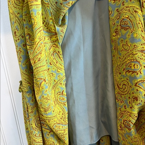 Cinq à Sept Rika printed high/low dress Long Sleeve sheer size 4 floral - Picture 9 of 12